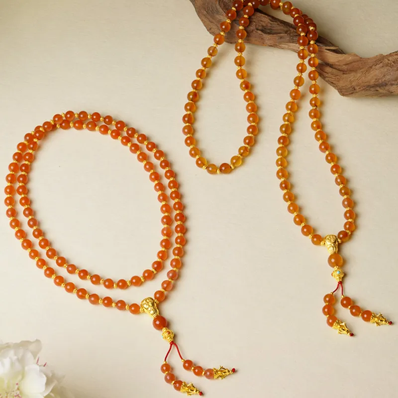 CHOW TAI SENG Agate Necklaces Unisex-3