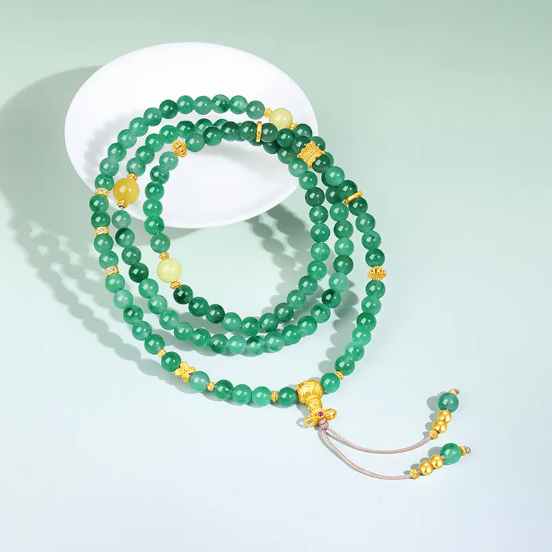 CHOW TAI SENG African Emerald Necklaces Women's-3