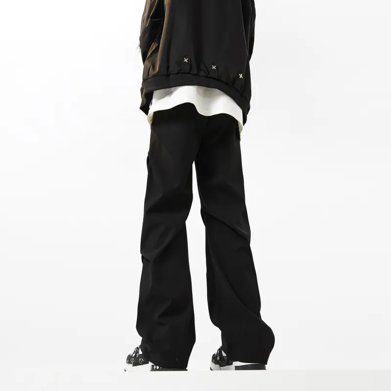JEANSWEST Cargo Pants Unisex Black-4
