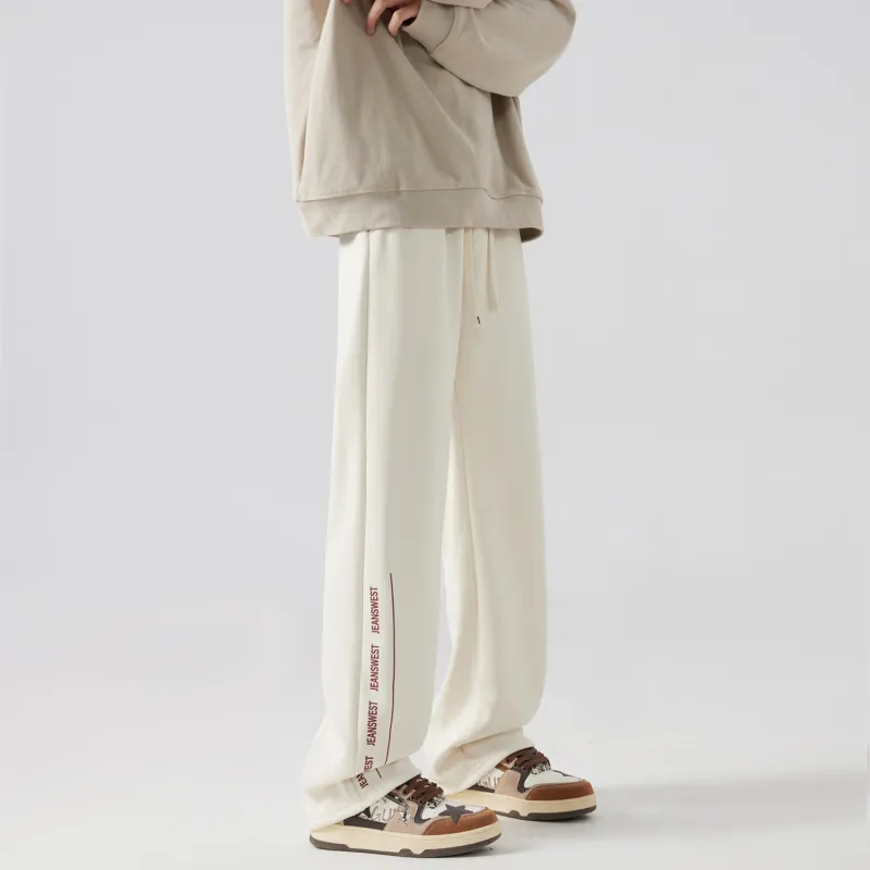 JEANSWEST Casual Pants Unisex Light Gray-7