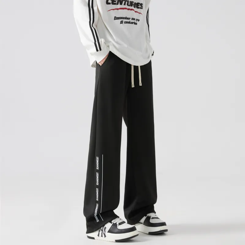 JEANSWEST Casual Pants Unisex Light Gray-3