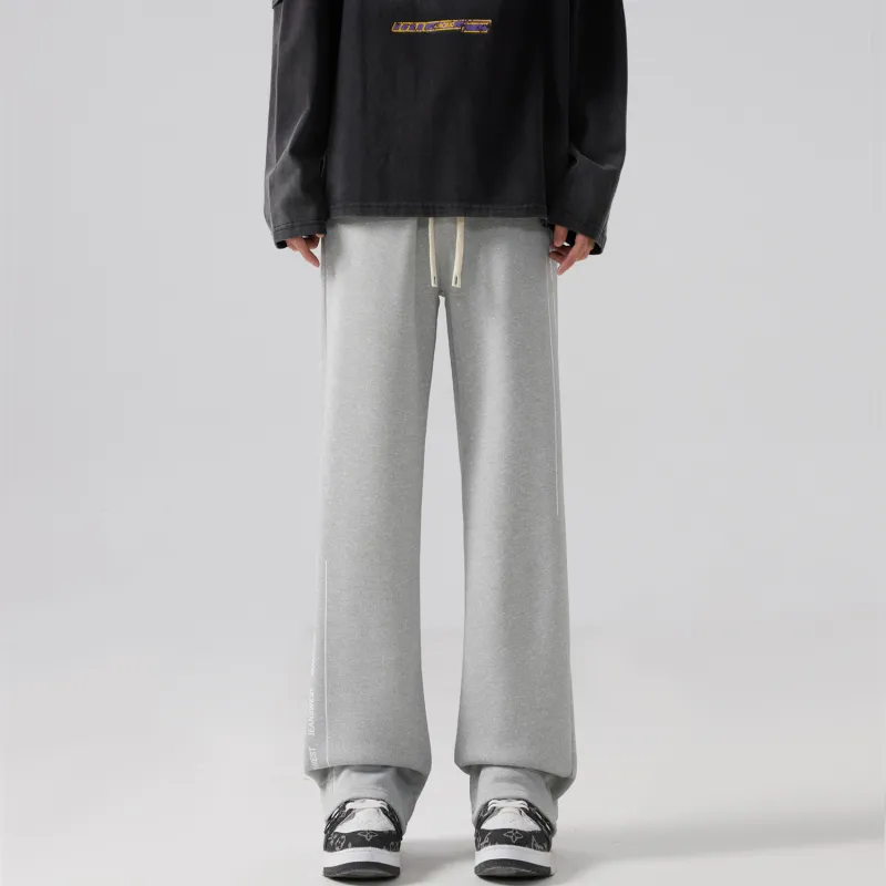 JEANSWEST Casual Pants Unisex Light Gray-30