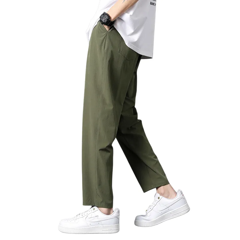JEANSWEST Casual Pants Unisex Black-6