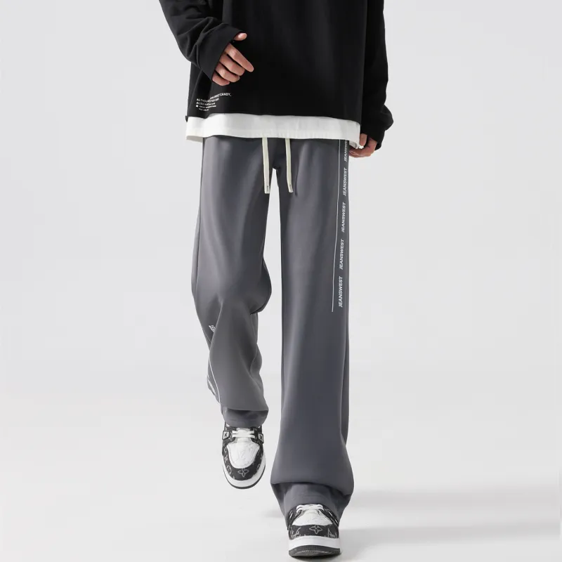 JEANSWEST Casual Pants Unisex Light Gray-26