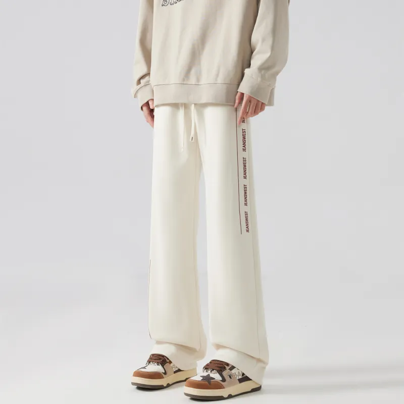 JEANSWEST Casual Pants Unisex Light Gray-6