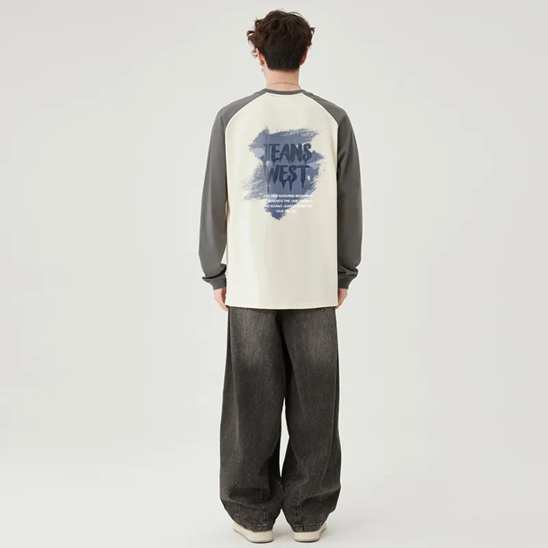JEANSWEST T Shirt Unisex Black Gray-17