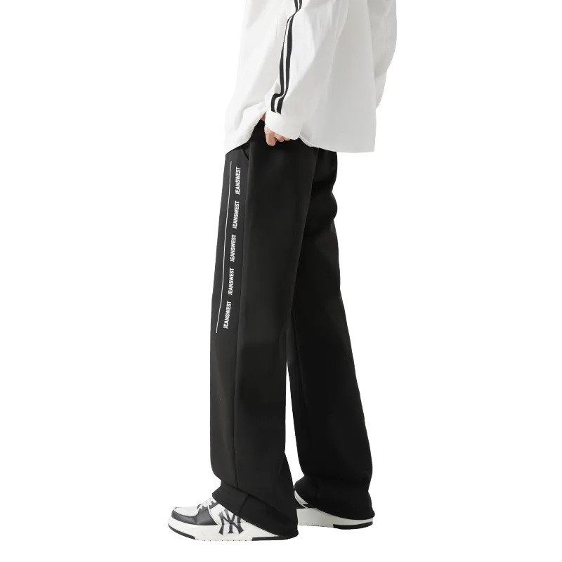 JEANSWEST Casual Pants Unisex Light Gray-17