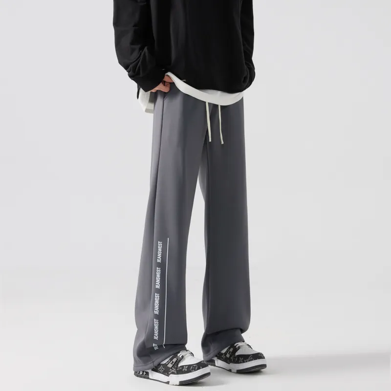 JEANSWEST Casual Pants Unisex Light Gray-27