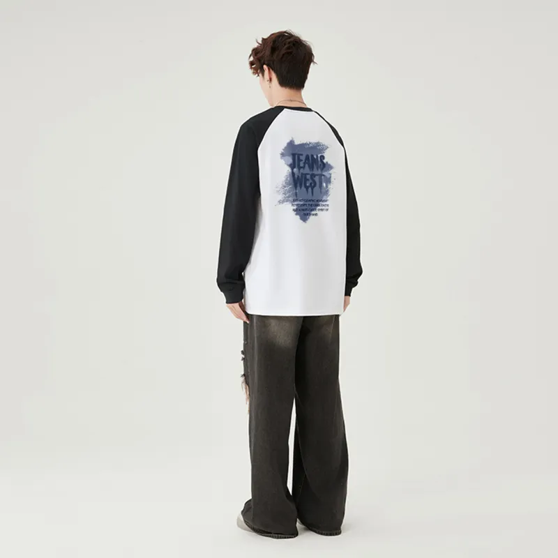JEANSWEST T Shirt Unisex Black Gray-2