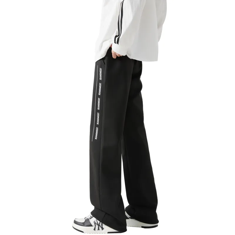 JEANSWEST Casual Pants Unisex Light Gray-1