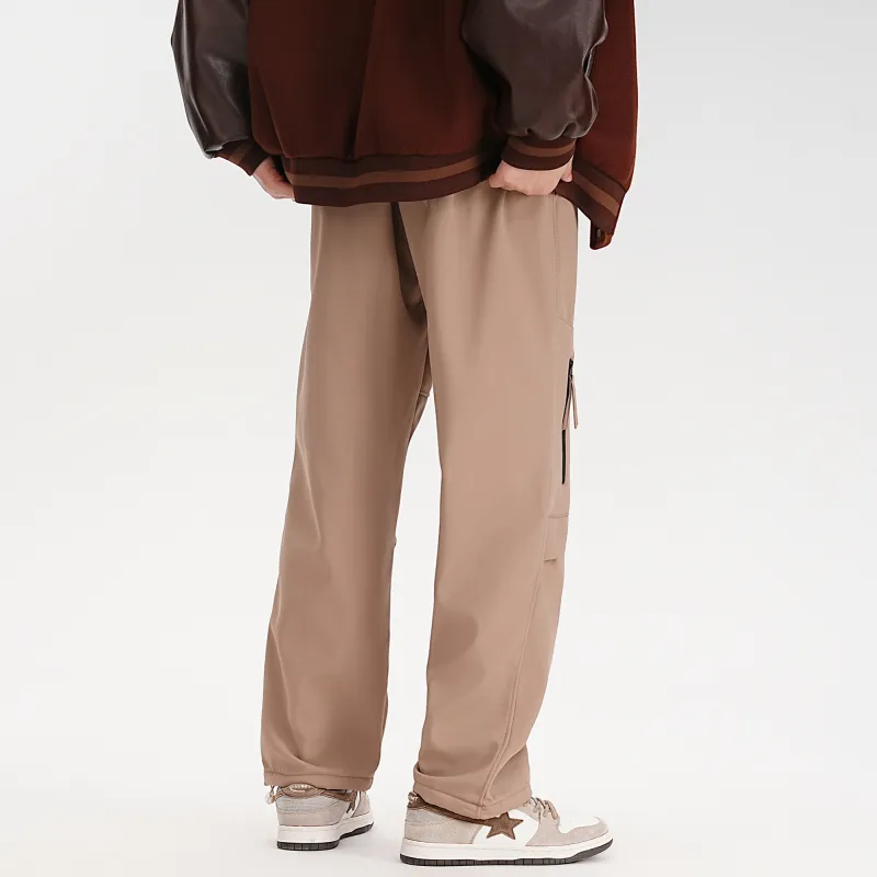 ZMOH Fleece Lined Casual Pants Unisex-8