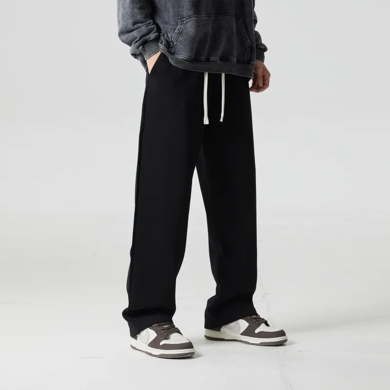 ZMOH Plain Net Series Casual Pants Unisex-4
