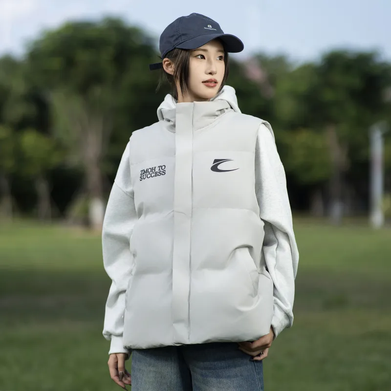 ZMOH Vest Unisex Warm Sand White-4