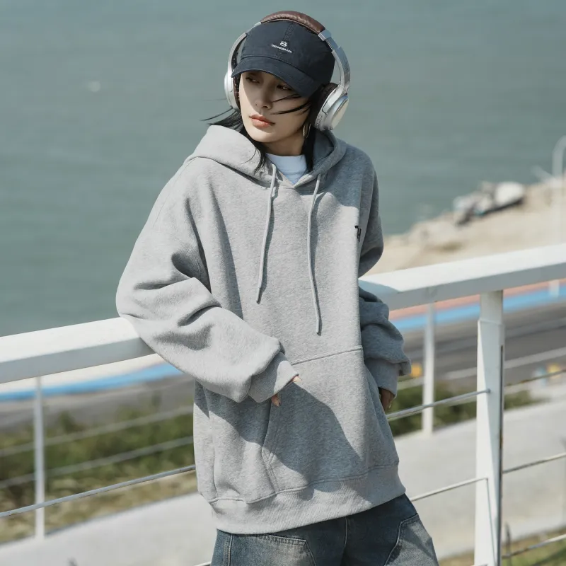 ZMOH Fleece Lined Hoodie Unisex Couple's-6