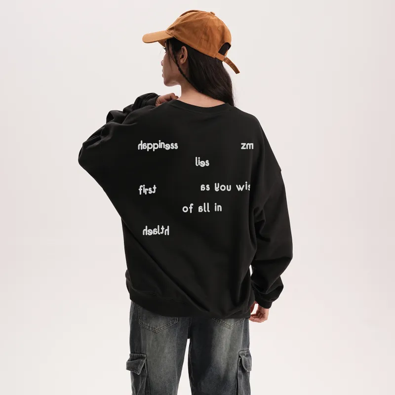 ZMOH Crewneck Sweatshirt Unisex Couple's-15