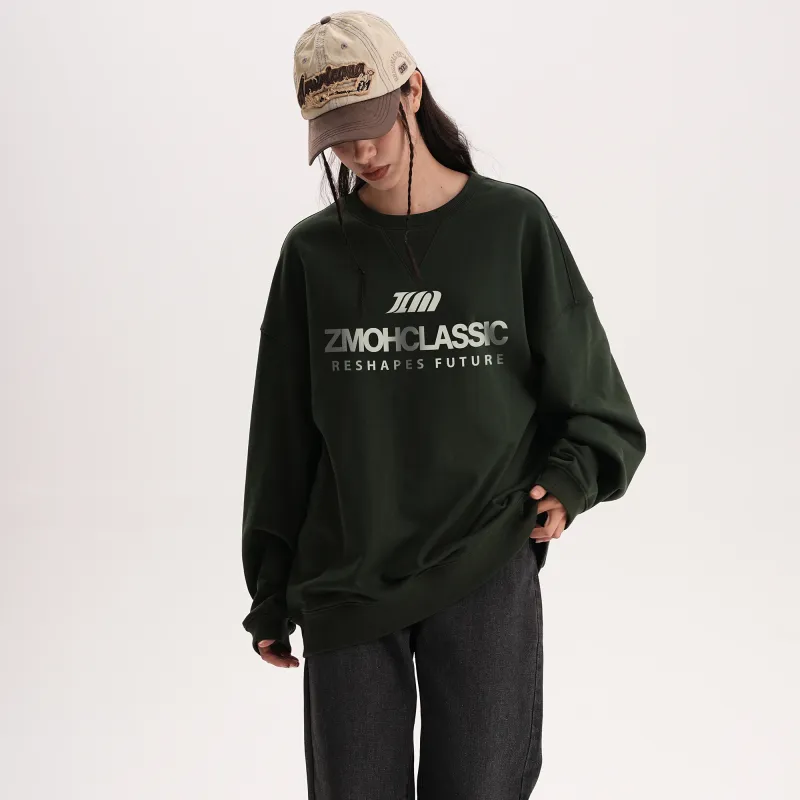 ZMOH Crewneck Sweatshirt Unisex Couple's-17