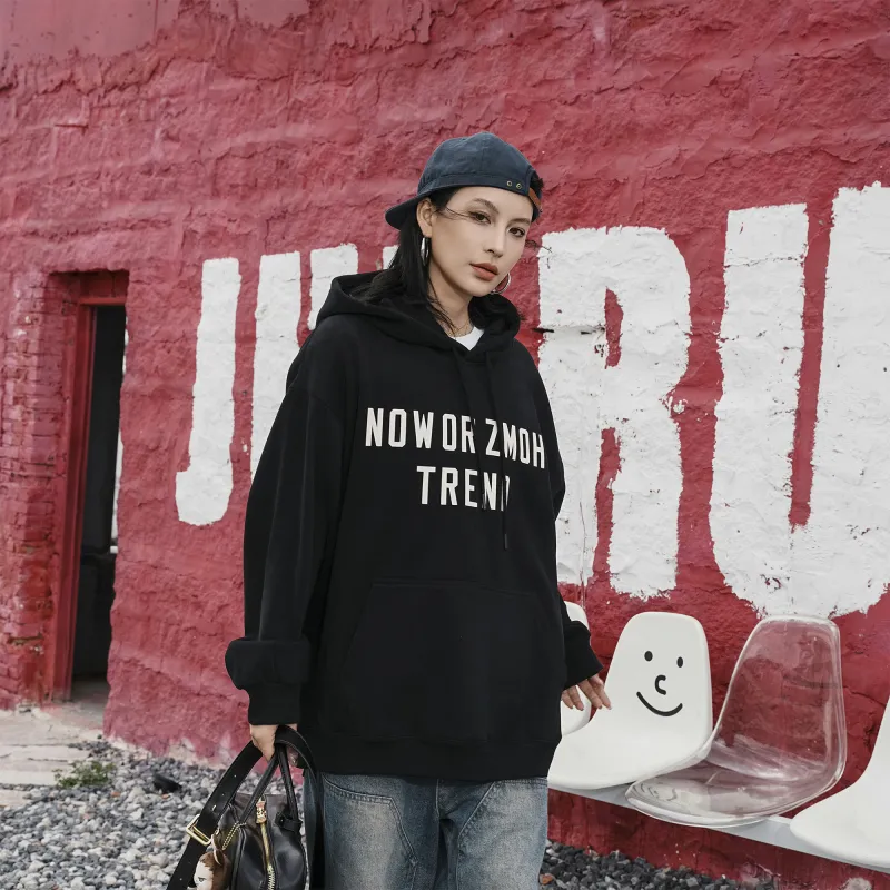 ZMOH Fleece Lined Hoodie Unisex Couple's-4