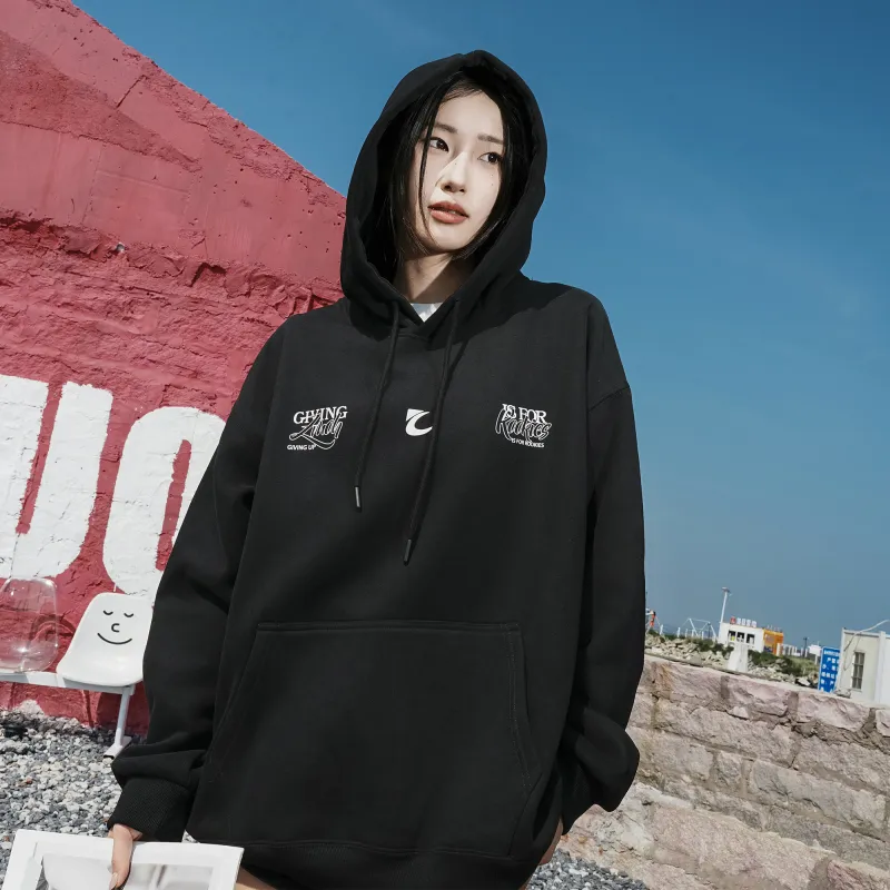 ZMOH Fleece Lined Hoodie Unisex Couple's-5
