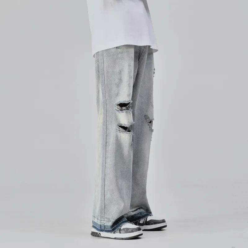 ZMOH Jeans Unisex Light Blue-2