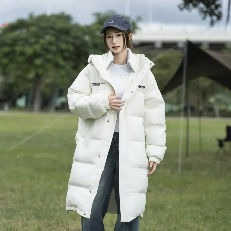 ZMOH Long Puffer Jacket Unisex Couple's-4