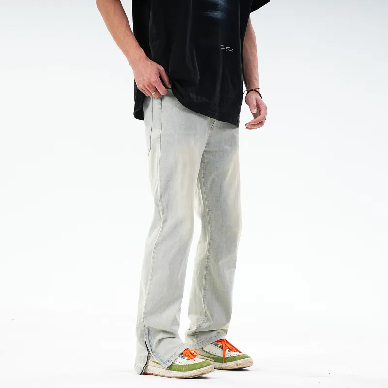 ZMOH Jeans Unisex Yellow Mud-3
