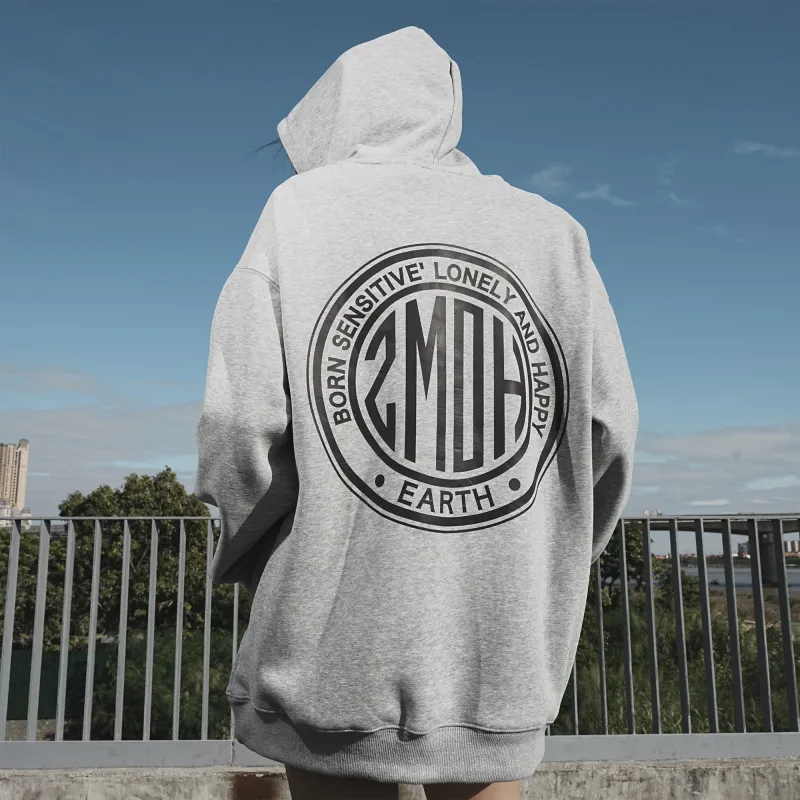 ZMOH Fleece Lined Hoodie Unisex Couple's-33