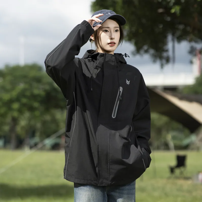ZMOH Hooded Jacket Unisex Couple's-5