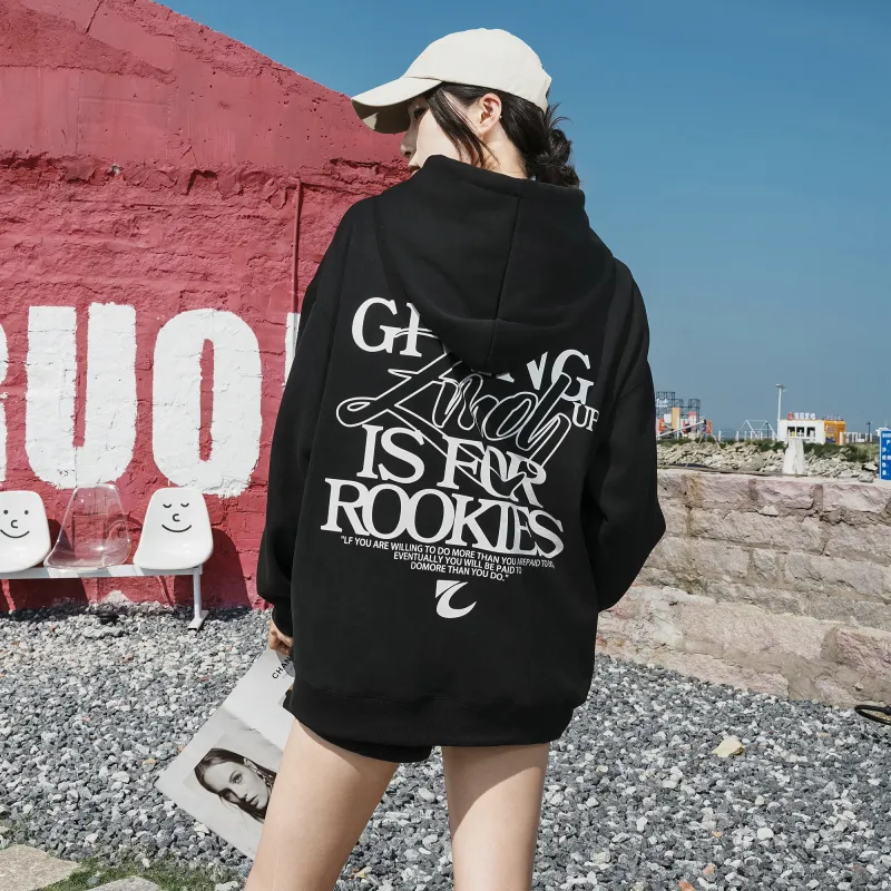 ZMOH Fleece Lined Hoodie Unisex Couple's-4