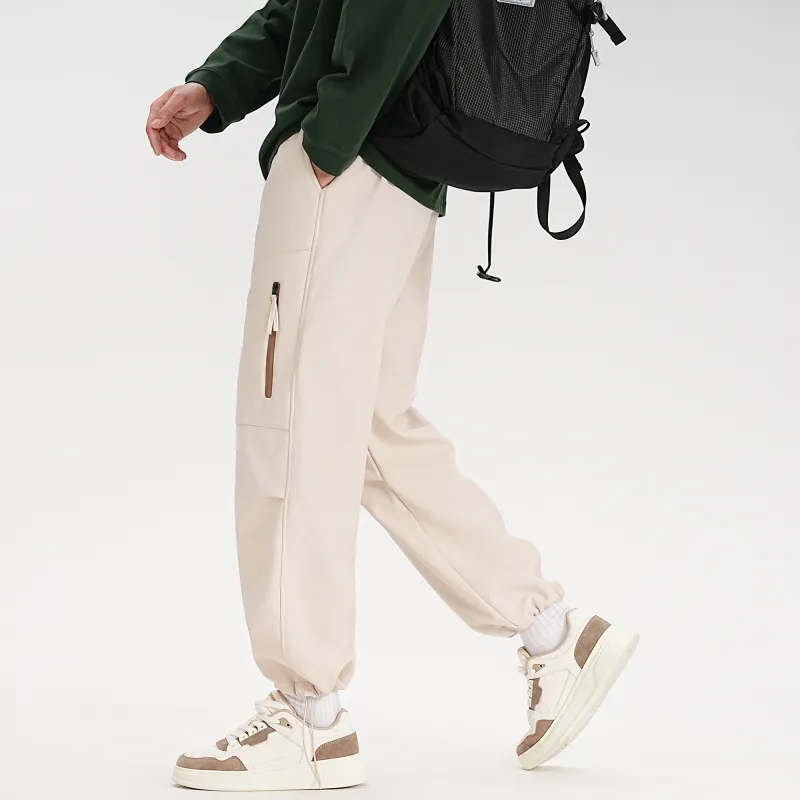 ZMOH Fleece Lined Casual Pants Unisex-2