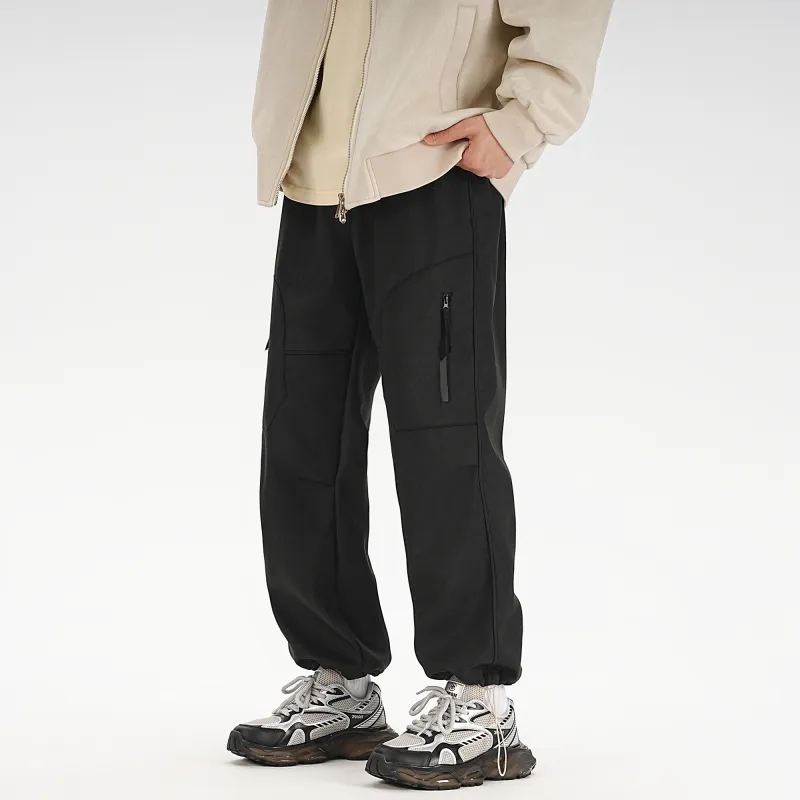 ZMOH Fleece Lined Casual Pants Unisex-4