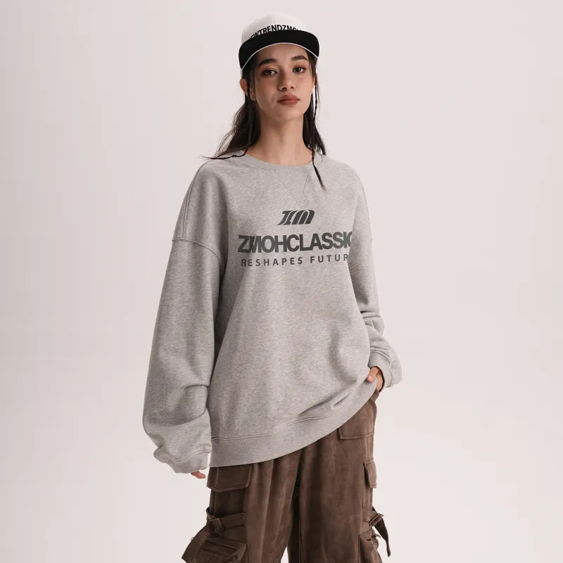 ZMOH Crewneck Sweatshirt Unisex Couple's-21