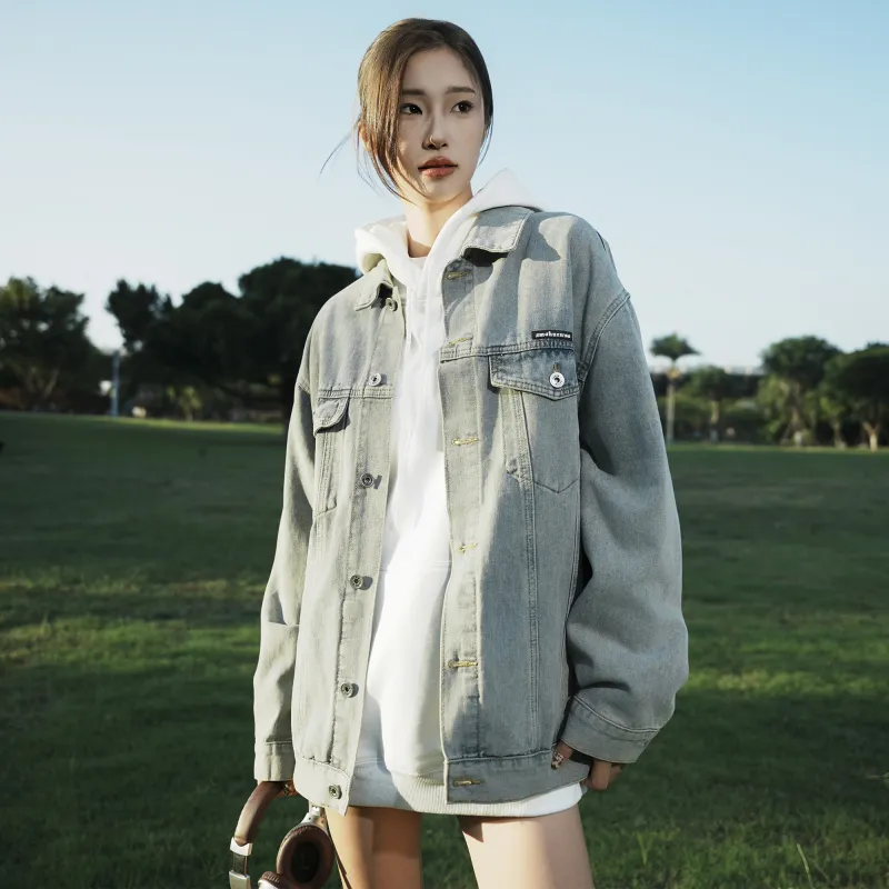 ZMOH Denim Jacket Unisex Couple's-4
