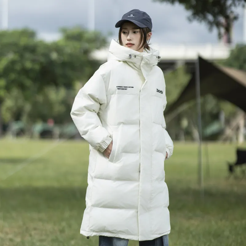 ZMOH Long Puffer Jacket Unisex Couple's-6