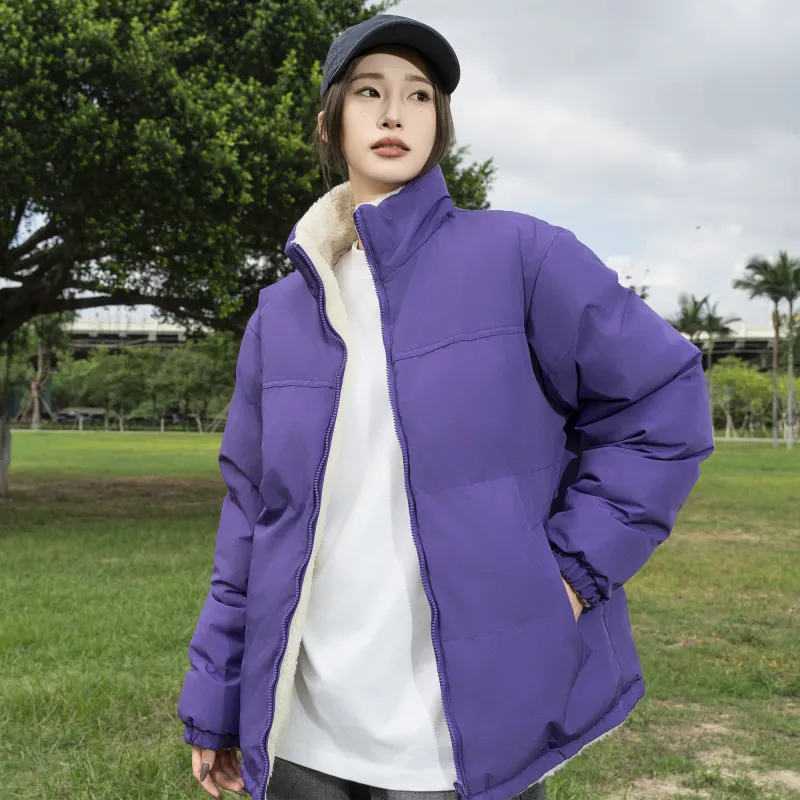 ZMOH Sherpa Puffer Jacket Unisex Couple's-15