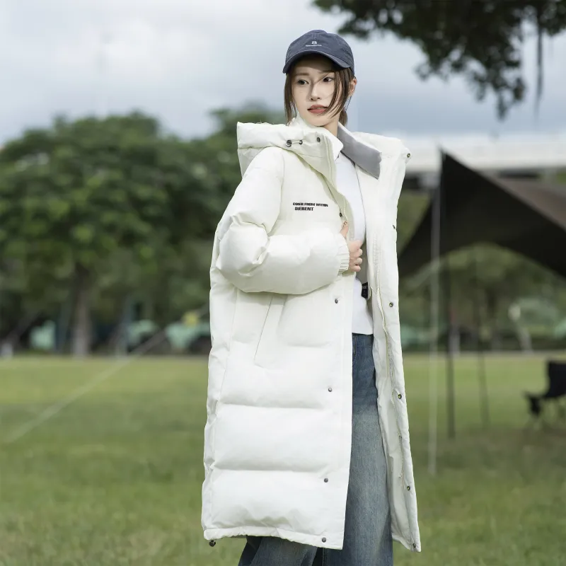 ZMOH Long Puffer Jacket Unisex Couple's-3