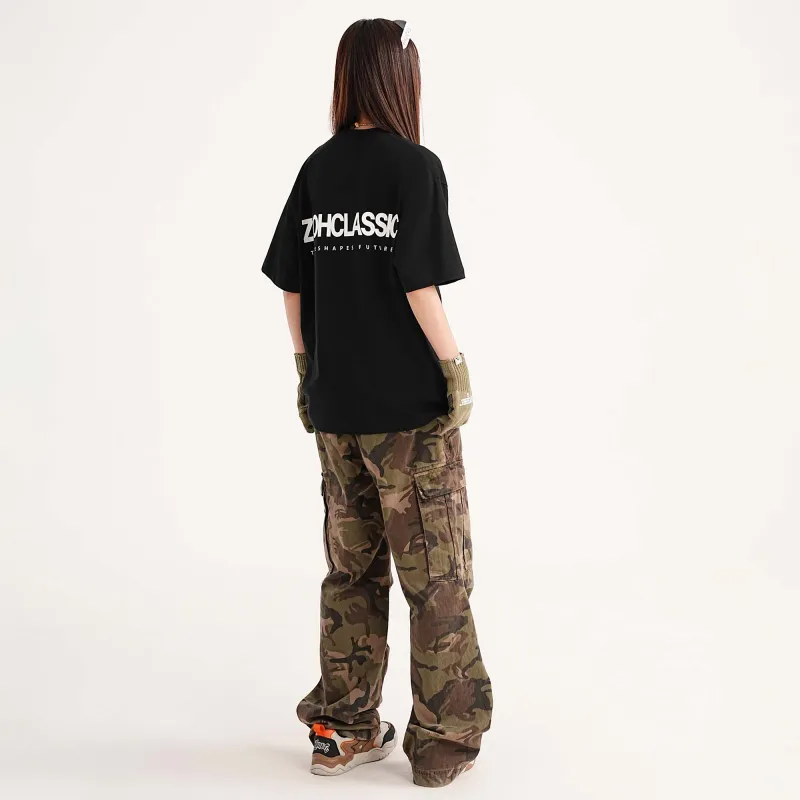 ZMOH Short Sleeved T Shirt Unisex Couple's-4
