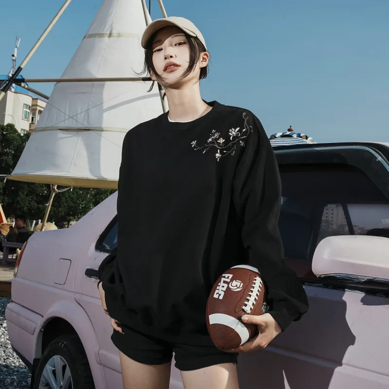 ZMOH Crewneck Sweatshirt Unisex Couple's-3