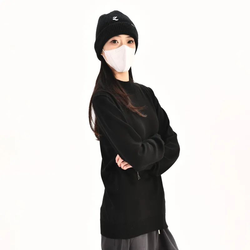 ZMOH Plain Net Series Sweaters Unisex-14