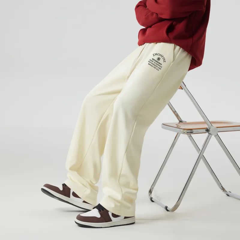 ZMOH Straight Fit Casual Pants Unisex Couple's-5