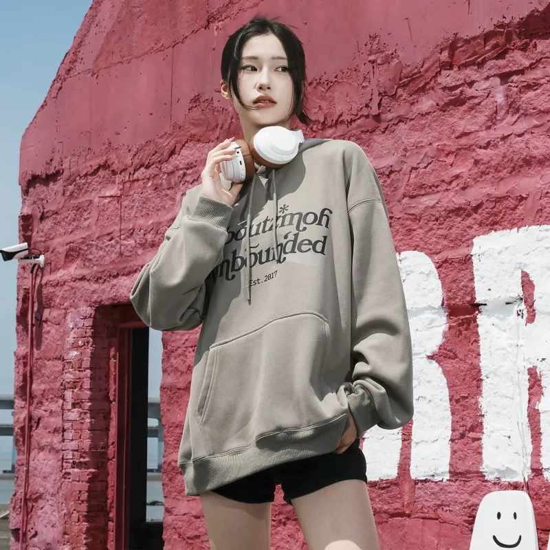 ZMOH Fleece Lined Hoodie Unisex Couple's-4