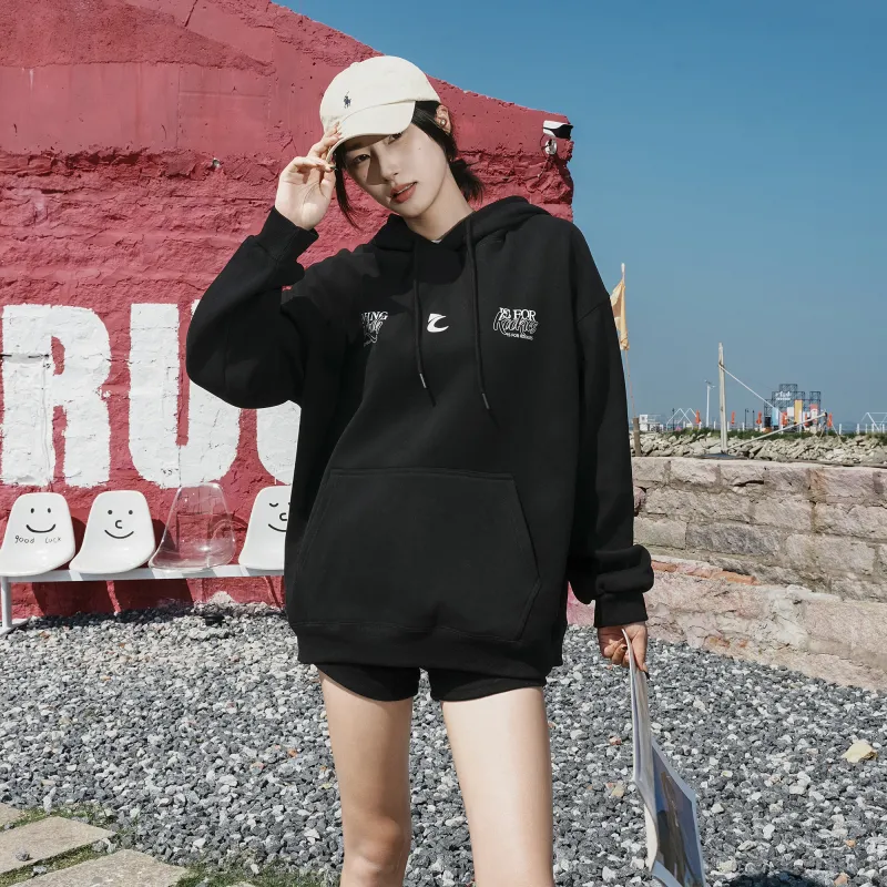 ZMOH Fleece Lined Hoodie Unisex Couple's-3