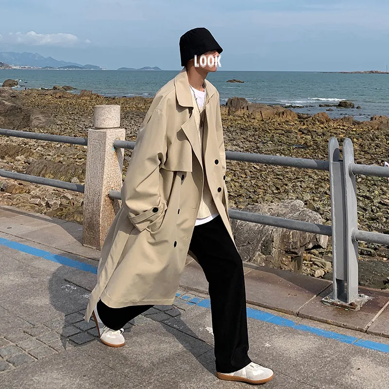 LOOX! Trench Coats Unisex-6