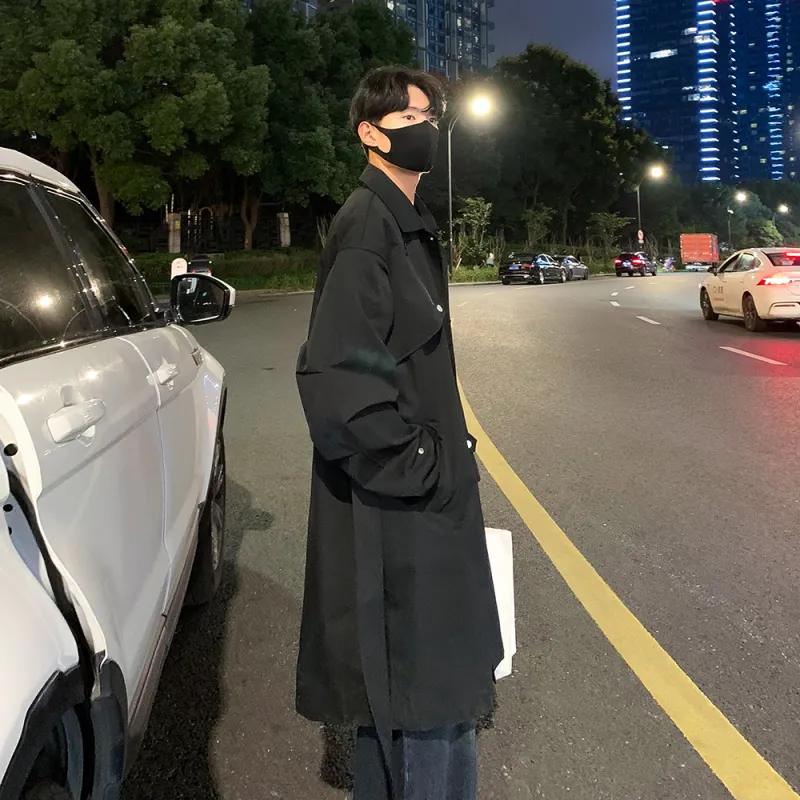 LOOX! Trench Coats Unisex-5
