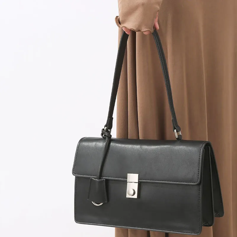 Boniu PU Handbag Women's Black/Beige-1