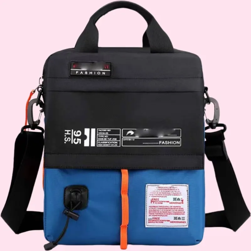 Boniu Nylon Shoulder Bag, Crossbody Bag, Handbag Men's Multicolor-3