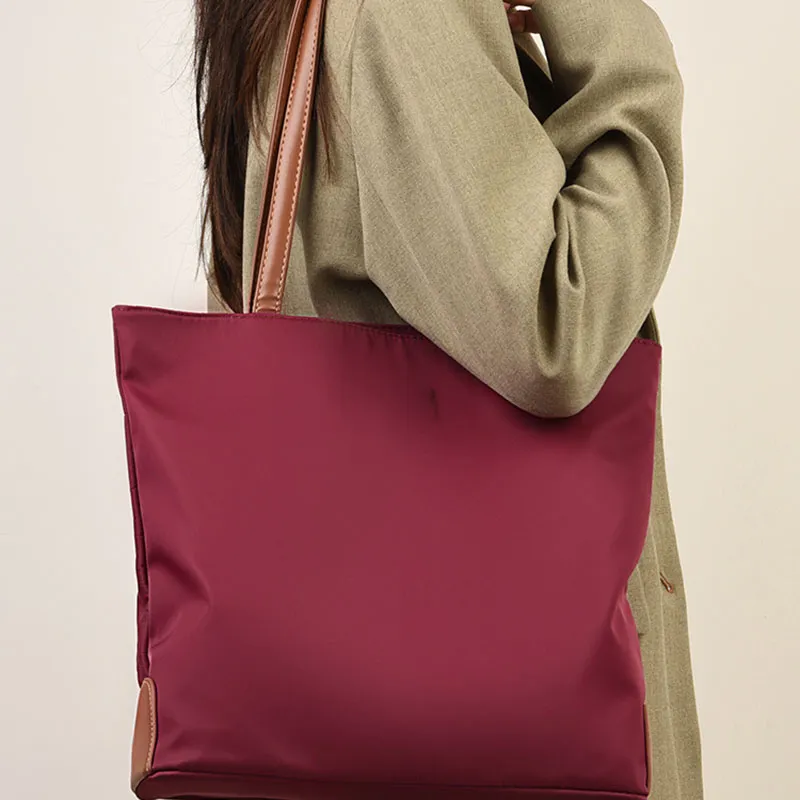 Boniu PU Tote Bag, Shoulder Bag Women's Black/Apricot/Coffee/Burgundy-7