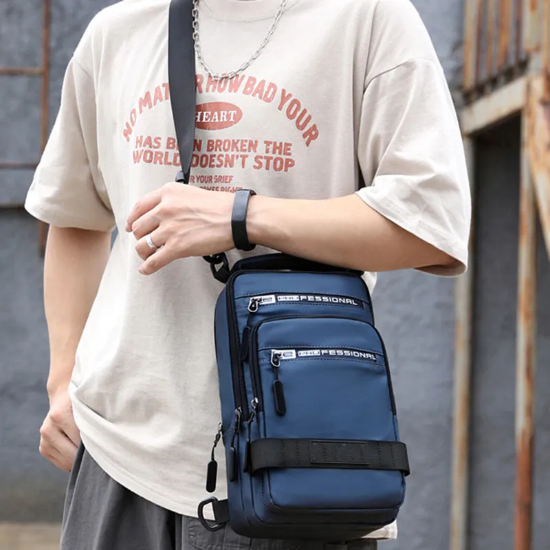 Boniu Nylon Sling Bag Regular Men's Multicolor-5
