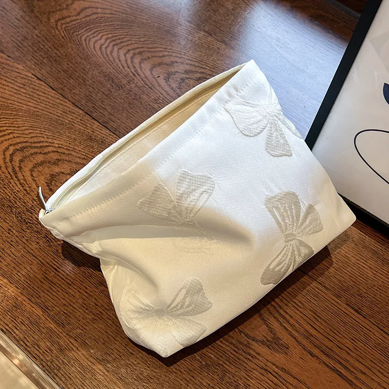 Boniu Polyester Makeup Bag Regular Unisex Champagne/Pink/White-5