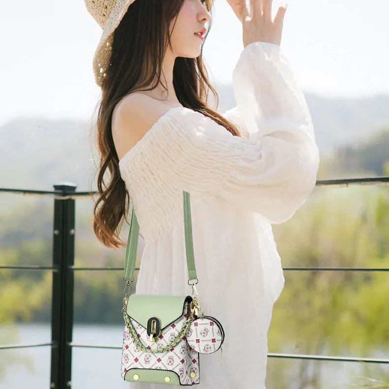 Boniu PU Crossbody One Shoulder Handbag Women's Multicolor-5