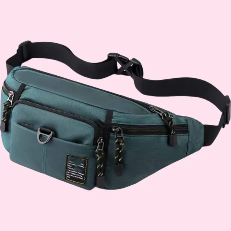 Boniu Nylon Fabric Fanny Pack Men's Multicolor-12